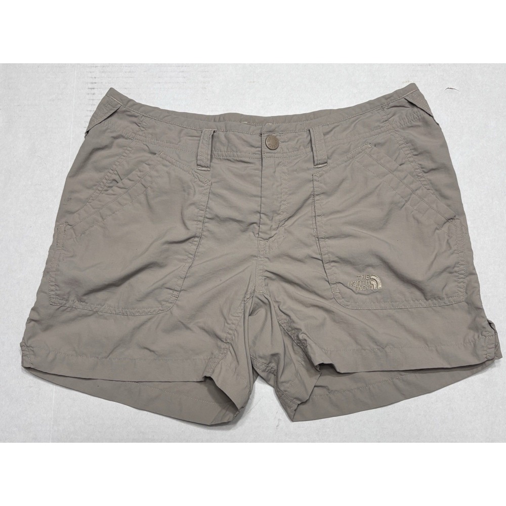 The North Face Women's Horizon II Quick Dry Hiking Shorts Size 10 Taupe Gray